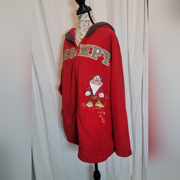 Disney Grumpy Women's Hooded Fleece Jacket Size 4X - Picture 2 of 5